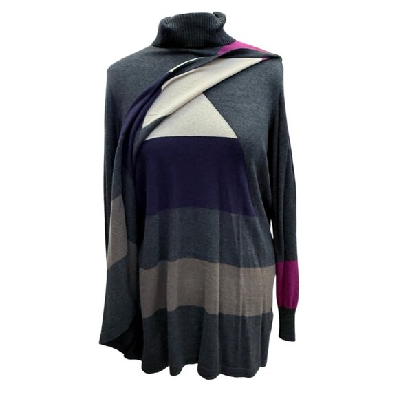 Boutique Turtleneck Sweater By Tribal Women's Size Large Sweater Dress Shirt - Picture 4 of 16